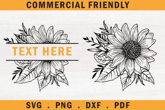 Download Sunflower Svg, Farmhouse Sunflower Split - Sunflower svg Collection