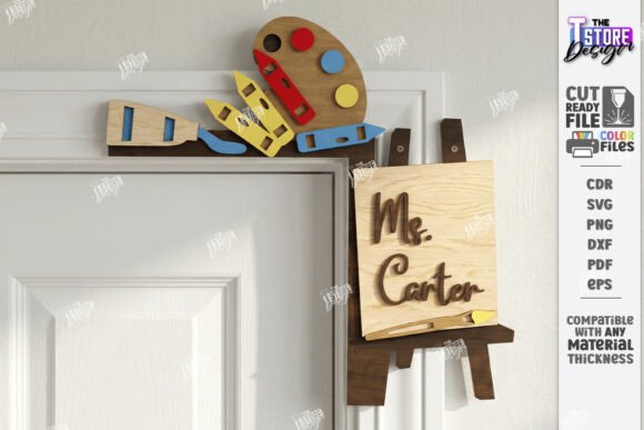 Download Teacher Door Corner Sign Laser Cut - Premium Resources
