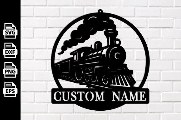 Download Personalized Custom Train Metal Sign - Premium Resources