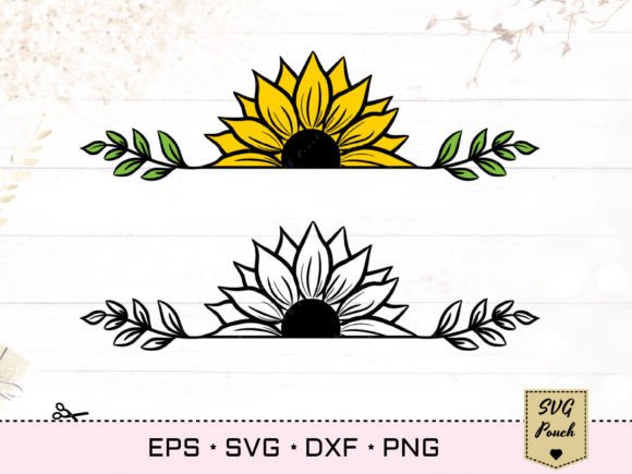 Download Half Sunflower SVG Border - Sunflower svg Collection